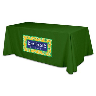 Flat 4-sided Table Cover - fits 8' standard table: Polyester